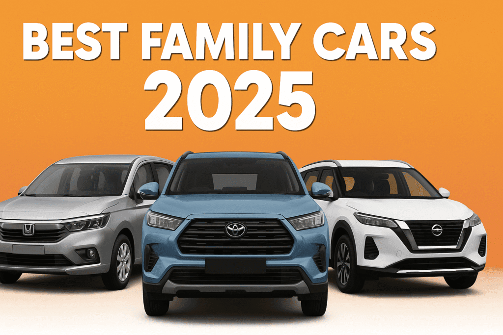 A compact yet spacious family car illustration symbolizing urban comfort and smart interior packaging
