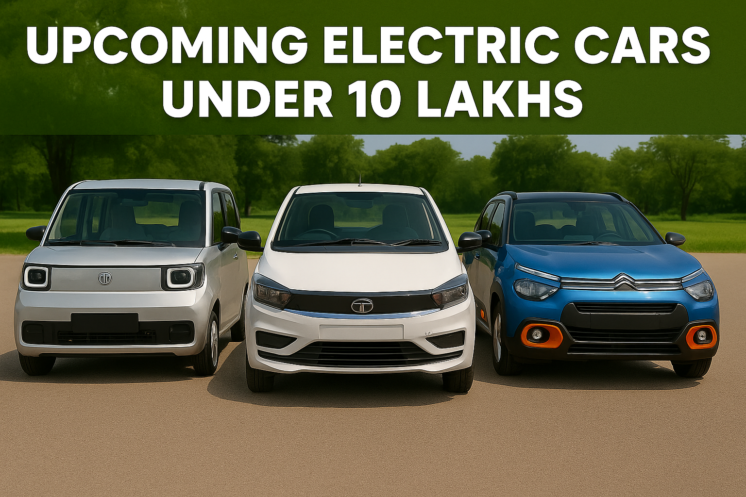 Upcoming Electric Cars Under 10 Lakhs