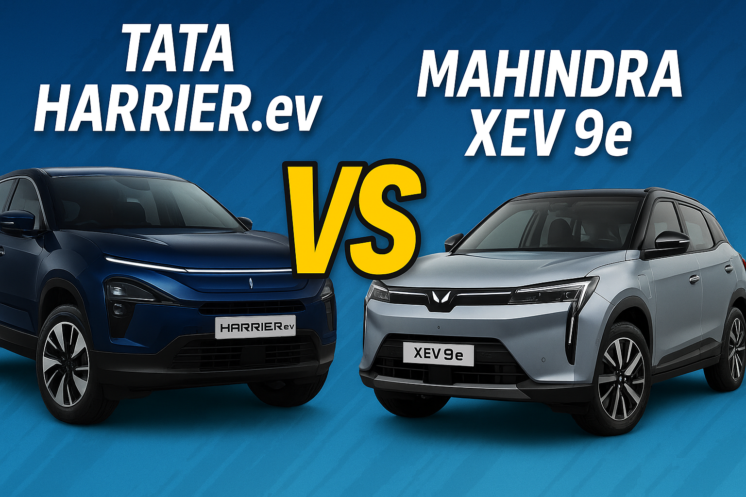 Tata Harrier.ev vs Mahindra XEV 9e