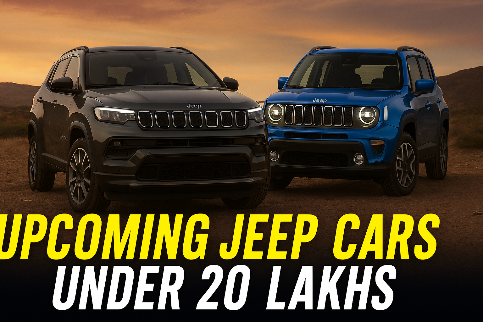 Upcoming Jeep Cars Under 20 Lakhs