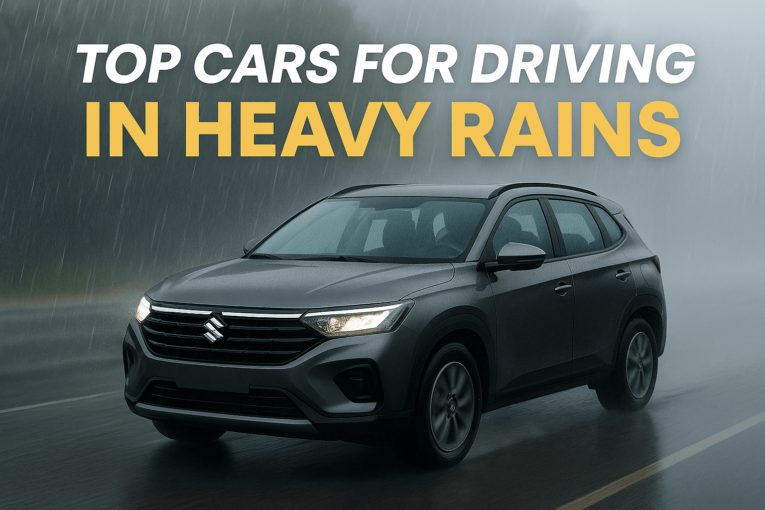 Top Cars for Driving in Heavy Rains