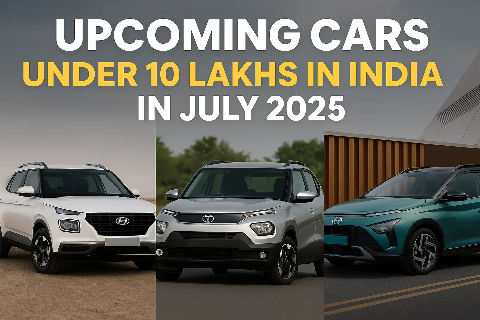 Top 5 Upcoming Cars Under 10 Lakhs in India
