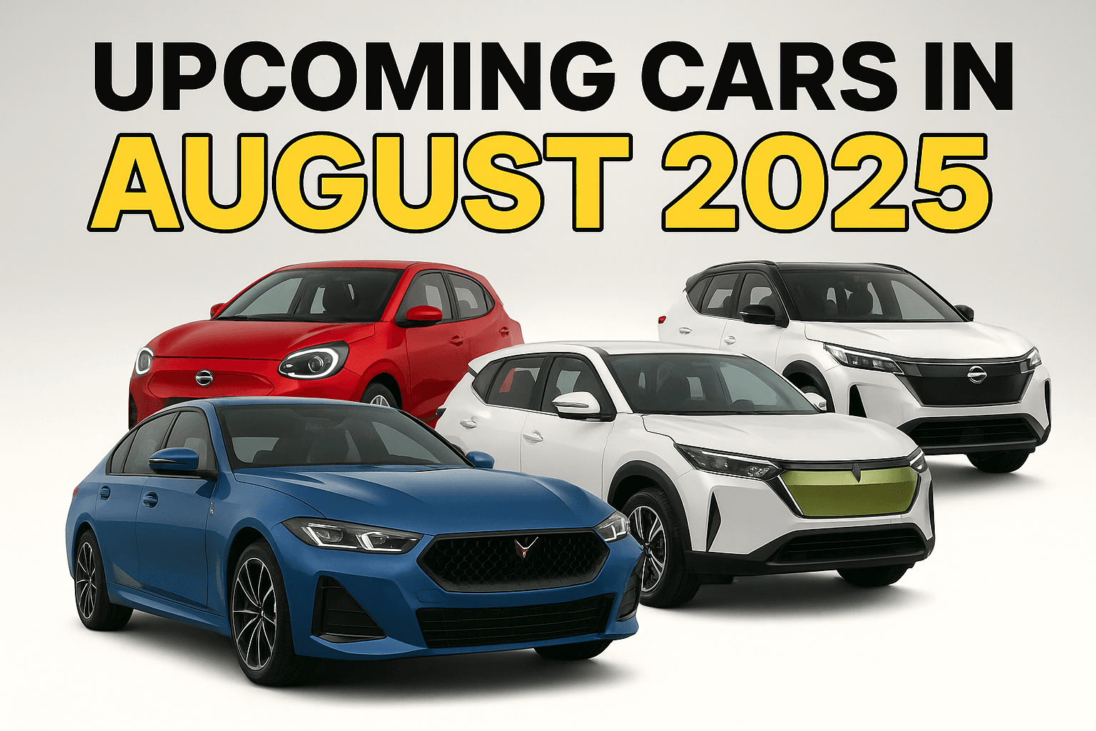 Upcoming Cars in August 2025