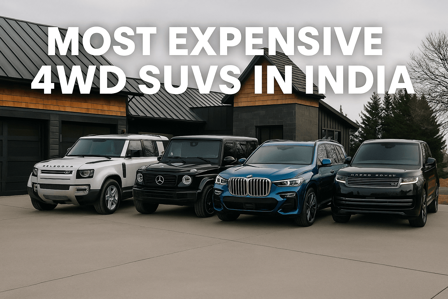 Most Expensive 4WD SUVs in India