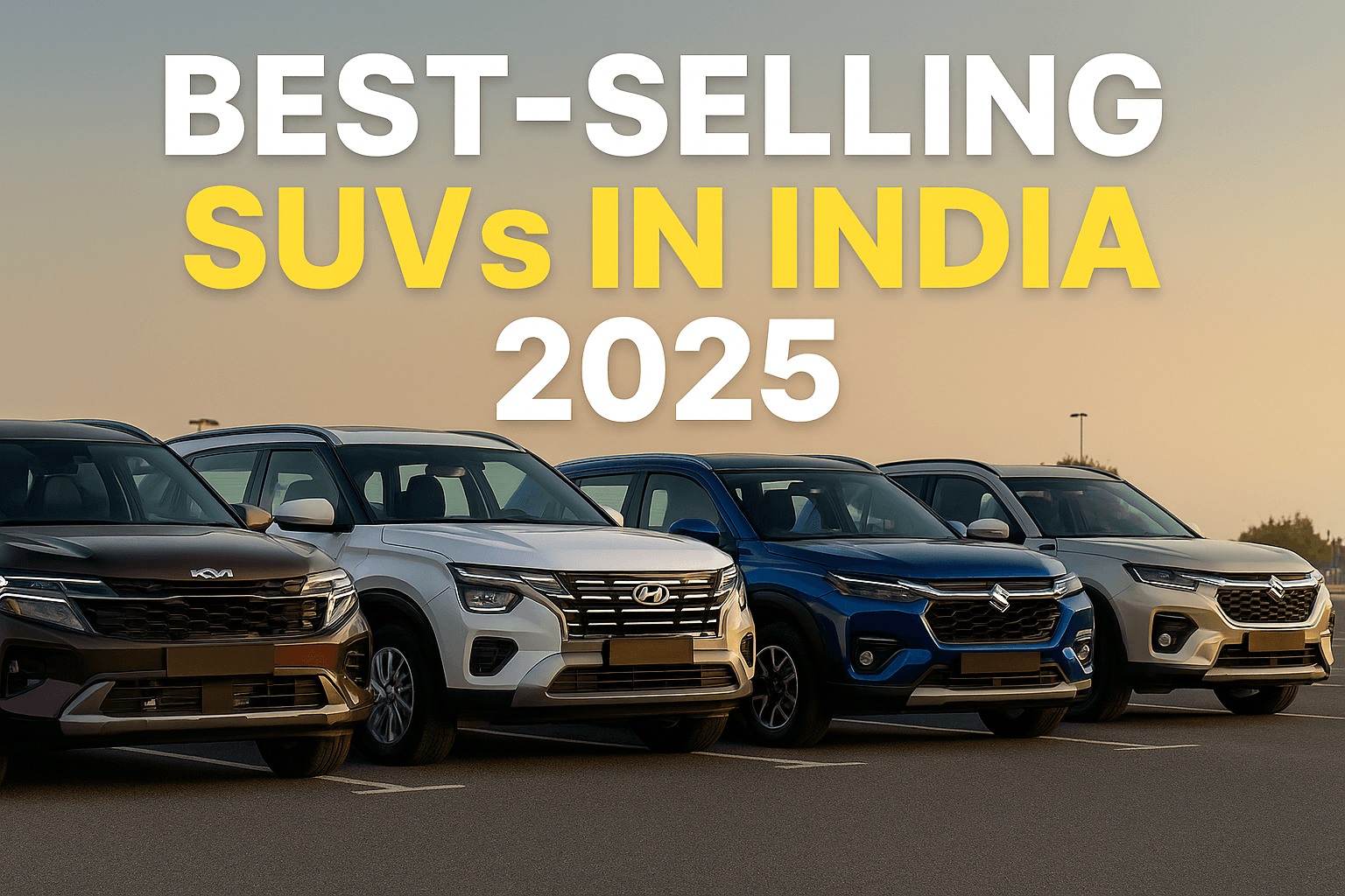 Best Selling SUVs in India 2025