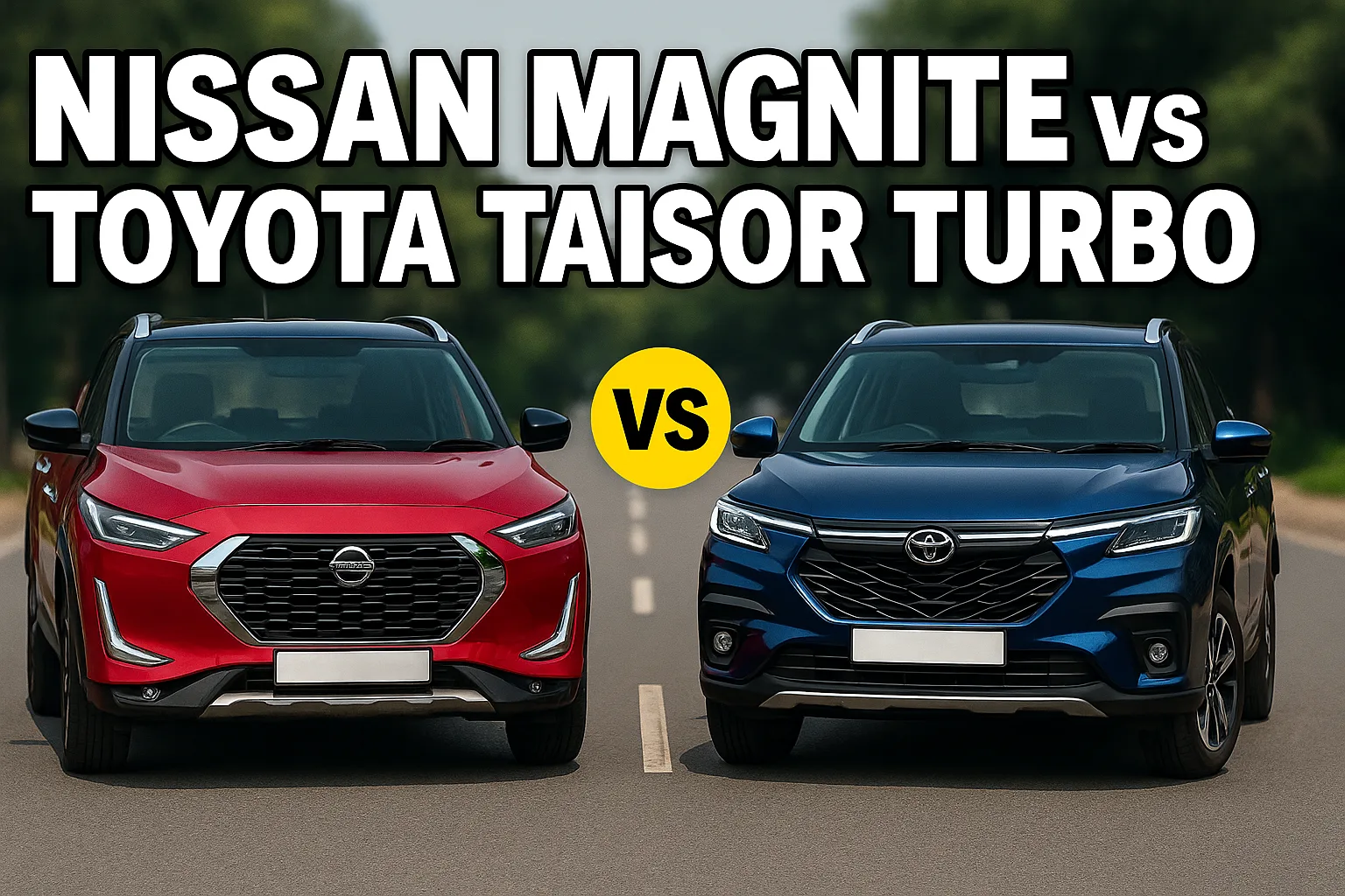 Nissan Magnite vs Toyota Taisor Turbo